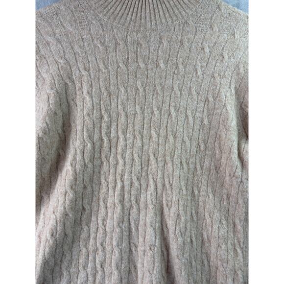 J. Crew Factory Cable-Knit Mockneck Sweater in Extra-Soft Yarn – Size S - Picture 4 of 5